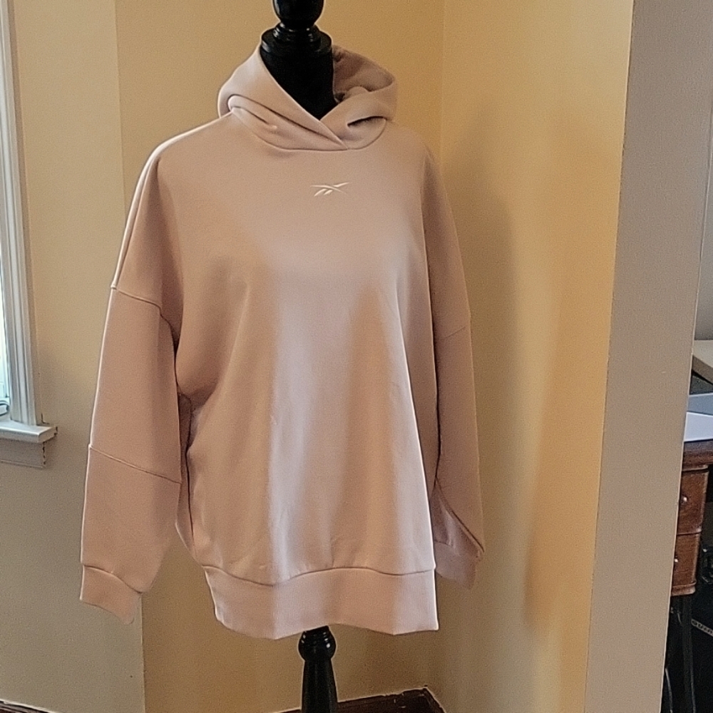 reebox fleece pullover hoodie and jogger pants sz L